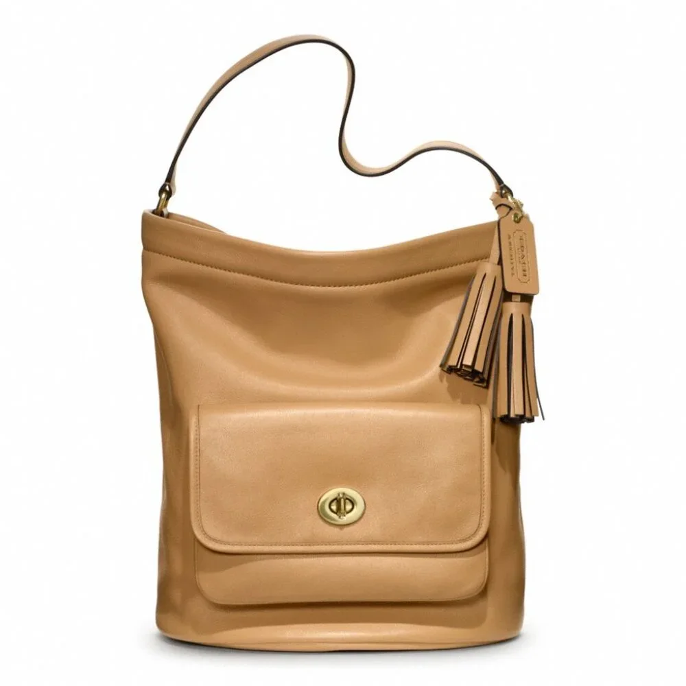 Coach SLG - Legacy Series Tassel (Bag Charm) in British Tan